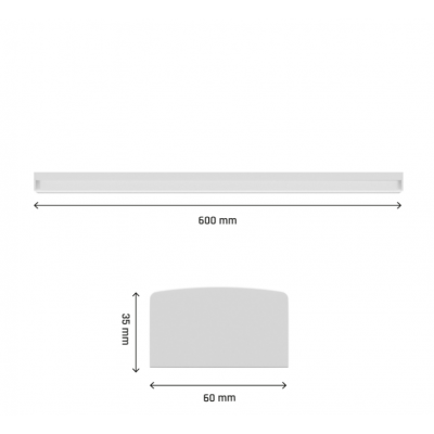 LIMEA SUBTILO   600mm 15W CCT 230V 120st IP20 BIAŁY 2 lata gw. (SLI047220CCT_PW)